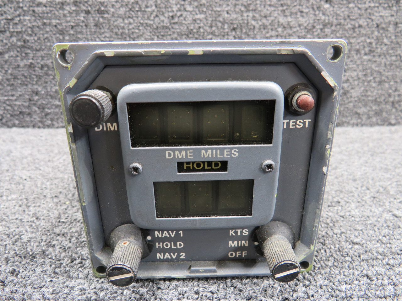 622-2012-201 Collins 339F-12A DME Worn Face Miles Indicator
