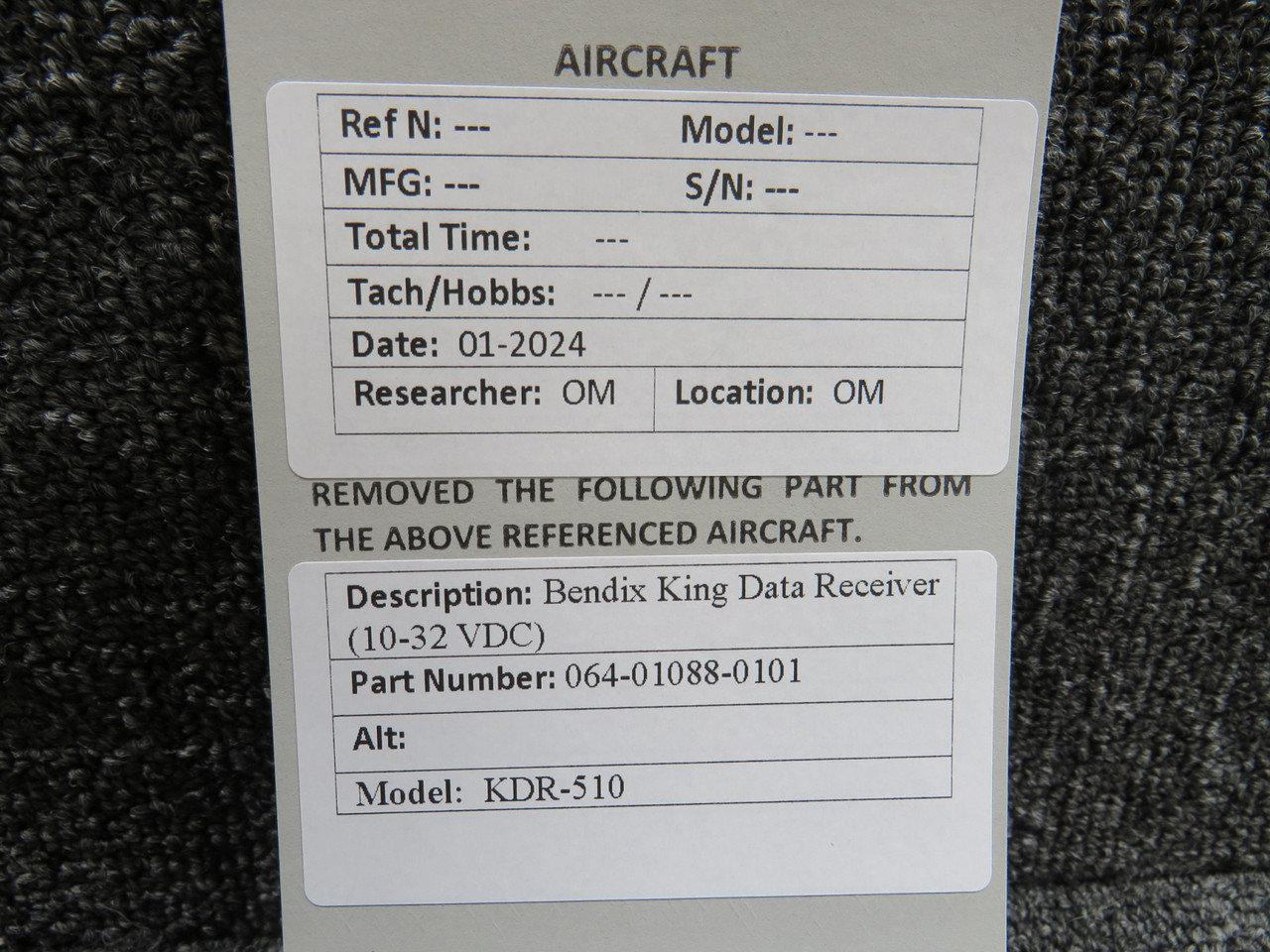 064-01088-0101 Bendix King KDR-510 10 to 32 Voltage Data Receiver