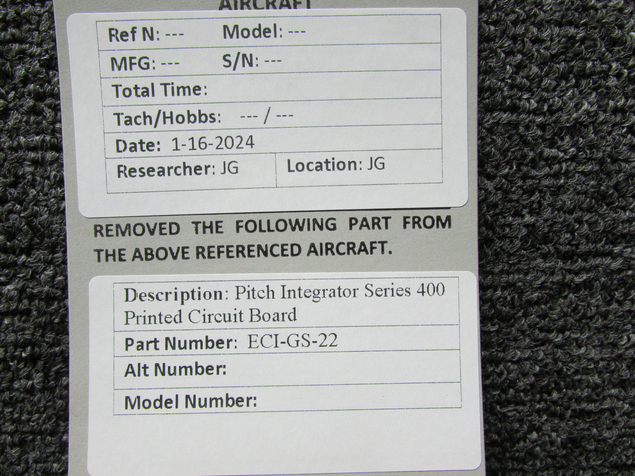 ECI-GS-22 Series 400 Pitch Integrator Printed Circuit Board