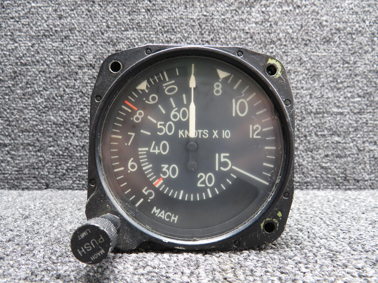 Sページ　aah S-225-3 Gates Learjet Mach Airspeed Indicator Gauge (80-600 Knots)