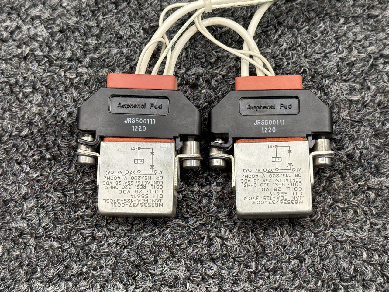 M83536,37-003L Piper PA28-181 Set of 2 Relay Assembly