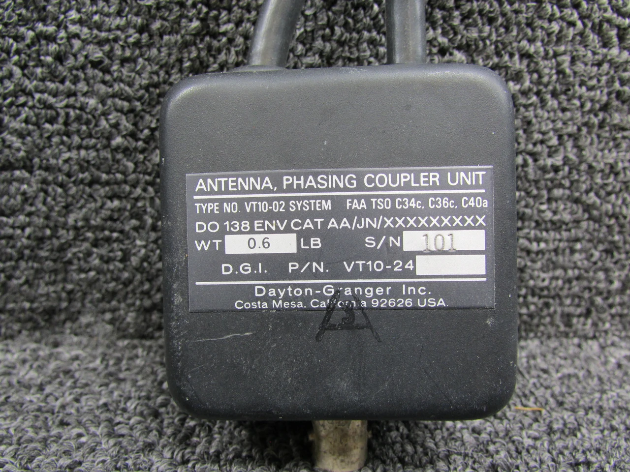 VT10-24 Dayton-Granger Antenna Phasing Coupler Unit Assembly