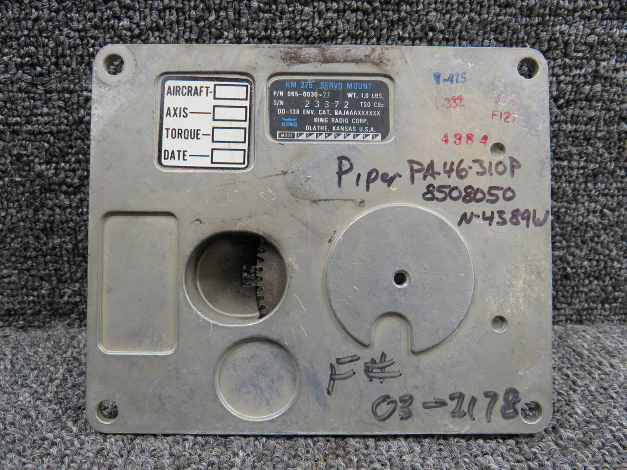 065-0030-27 King Radio KM-275 Aircraft Servo Mount