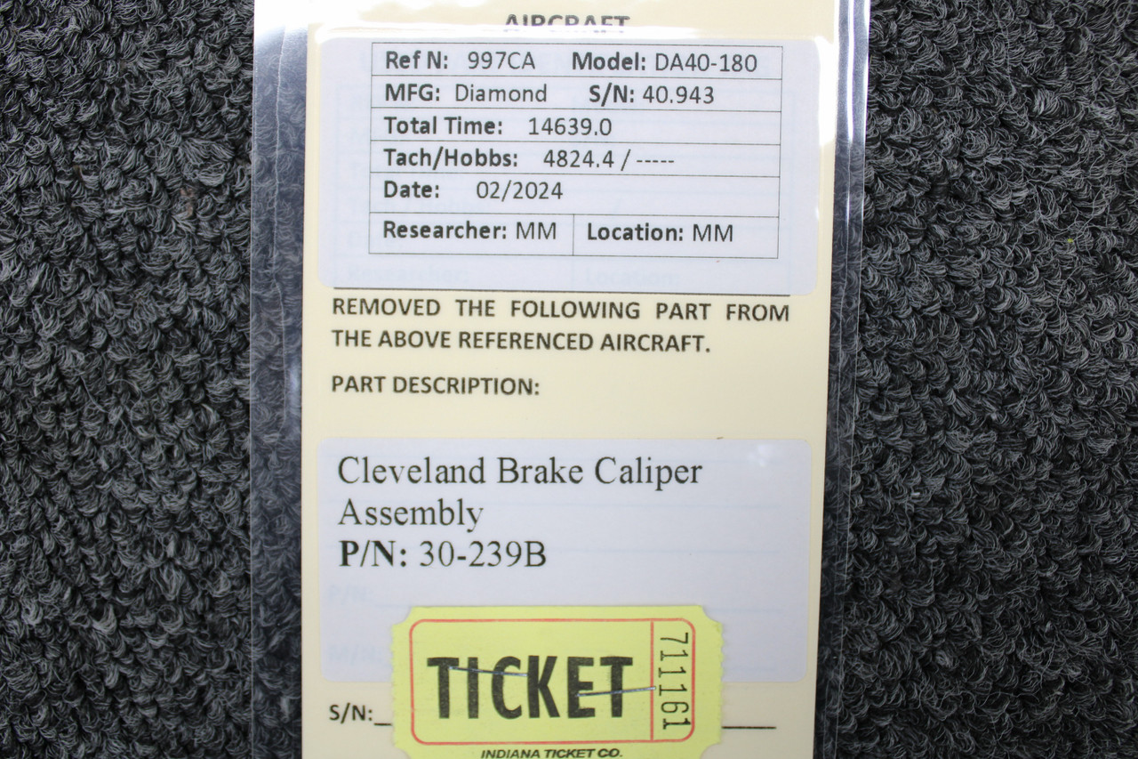 30-239B Cleveland Brake Caliper Assembly | BAS Airplane Parts