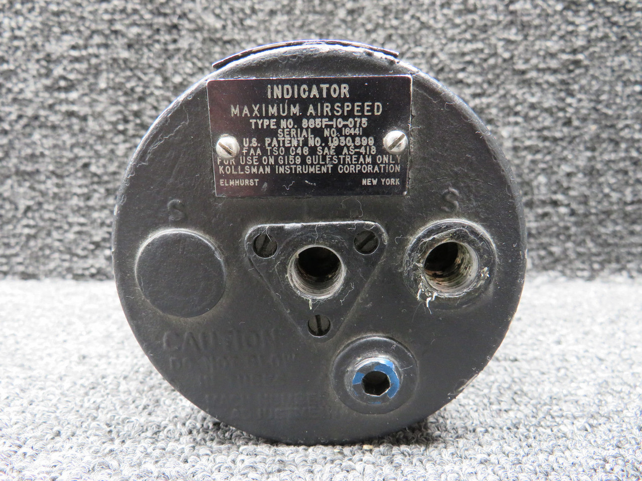 865F-10-075 Kollsman Avionics Core Maximum Airspeed Indicator