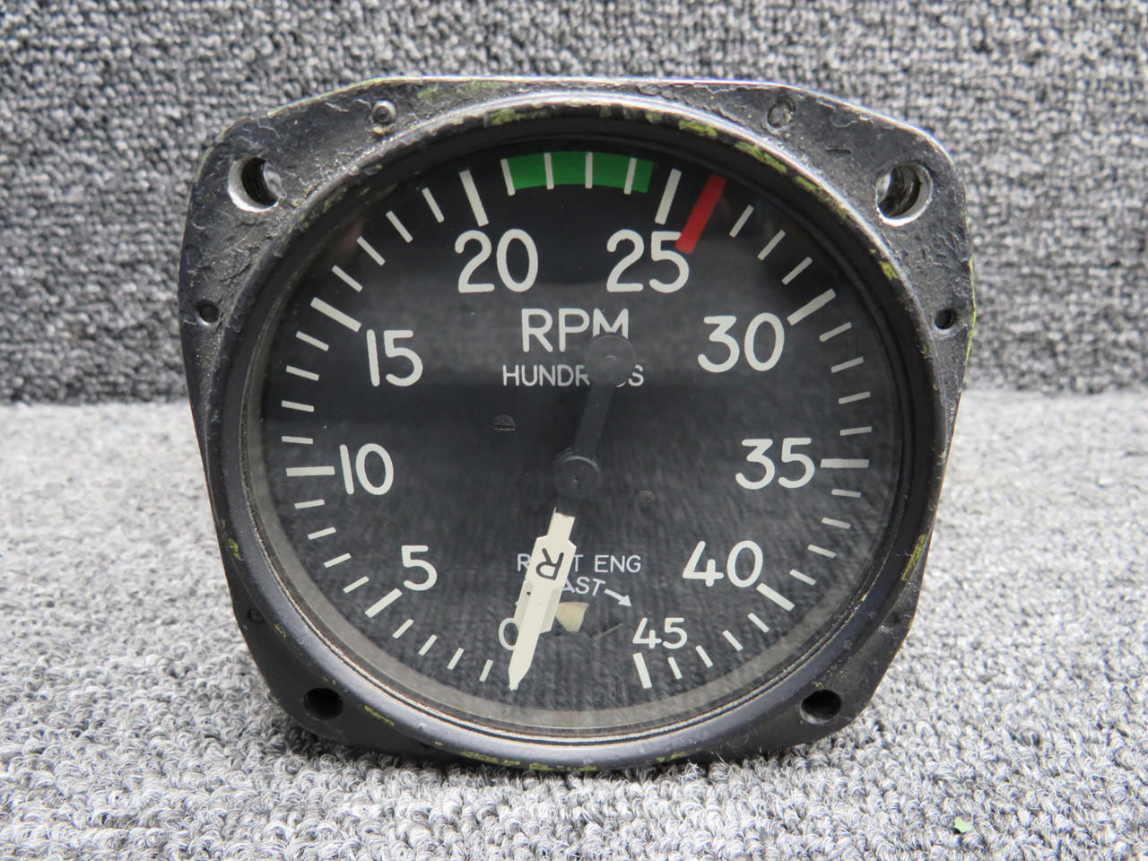 aページ② 751CK Kollsman Dual Tachometer Indicator (Worn Face) For Sale