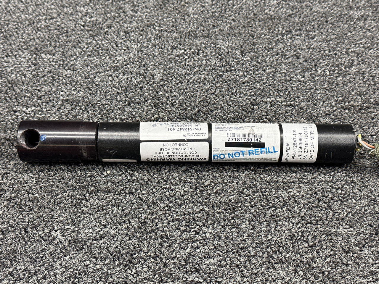 512847-401 Amsafe Inflator Assembly | BAS Airplane Parts