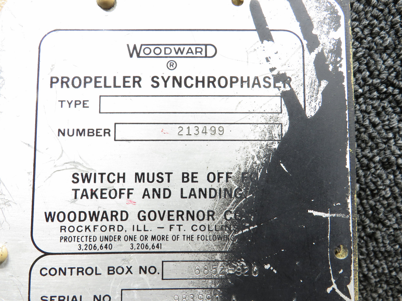 213499E Woodward Propeller Aircraft Synchrophaser