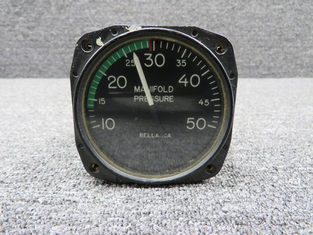 788K-02 Kollsman AN-5770-1 Manifold Pressure Gauge ( Worn Gasket)