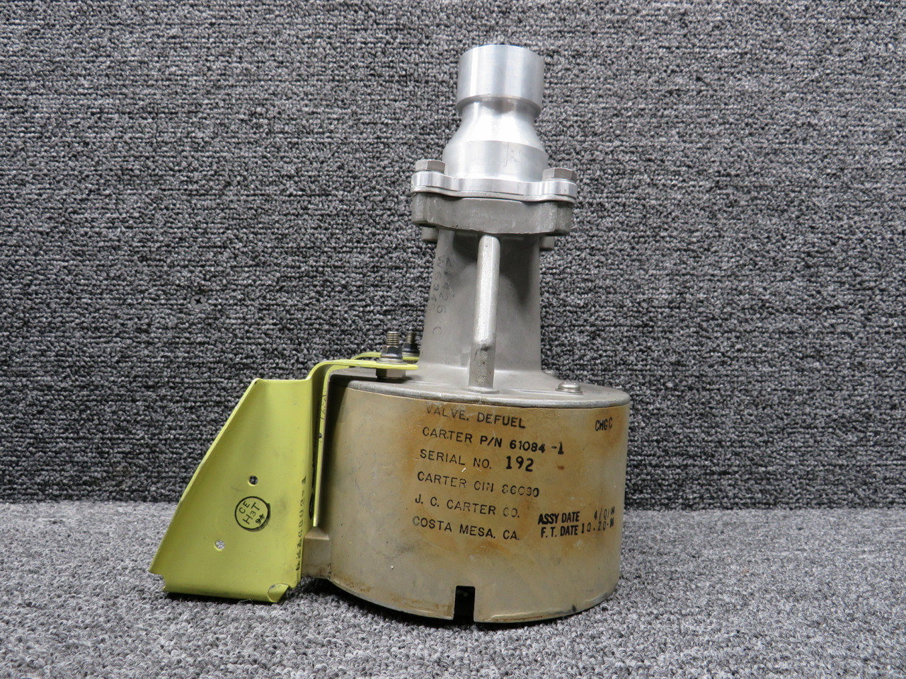 61084-1 JC Carter Core Defuel Valve Has Loose Parts