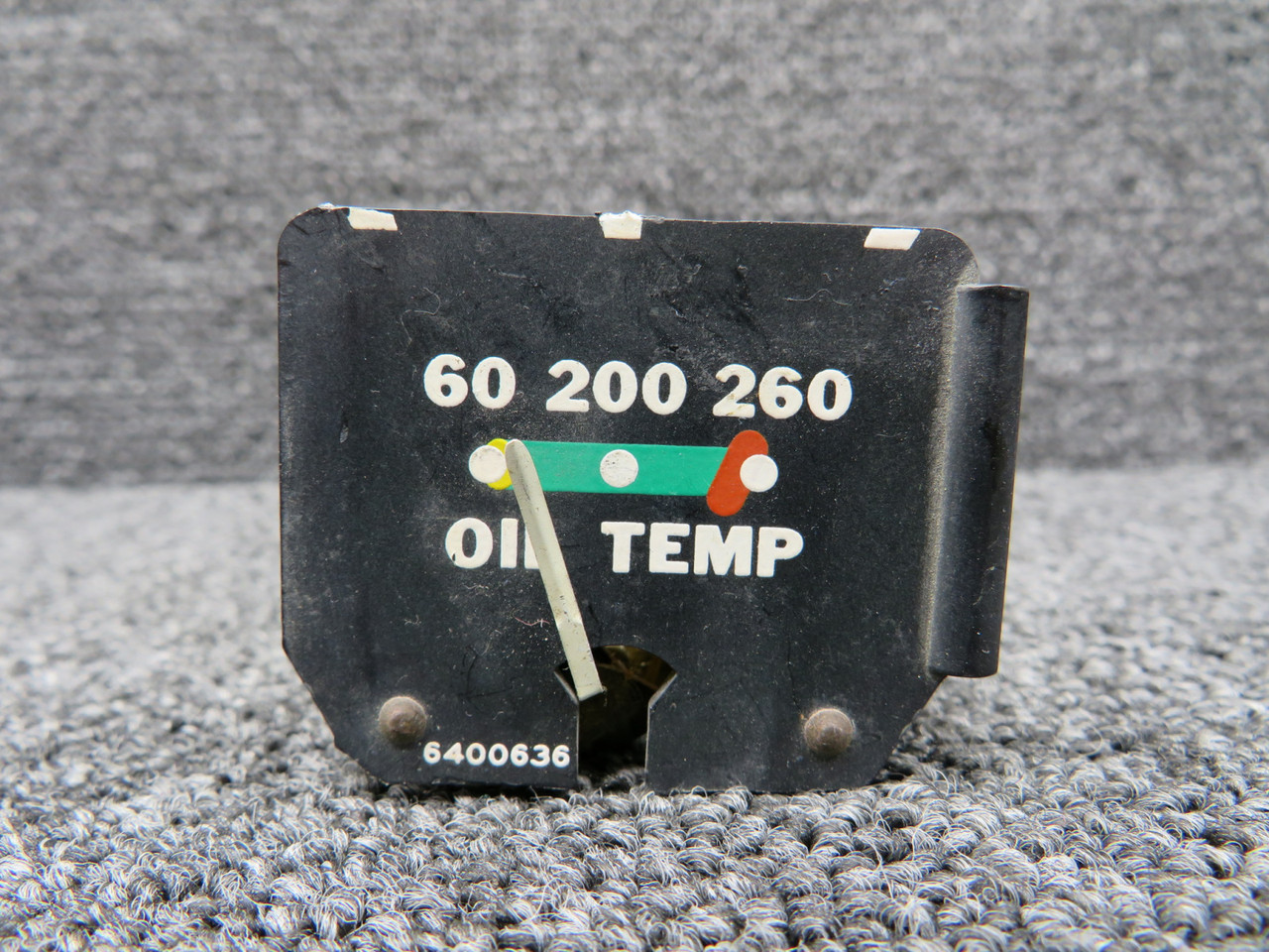 6400636 Core Oil Temperature 20-260 Gauge Indicator Has Broken Needle