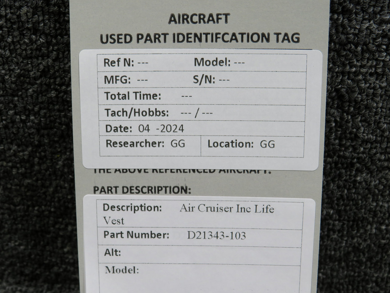 エアグルーブページ K1250860-100 (Alternate PN: 1250860-100) Knisley Welding Exhaust Riser