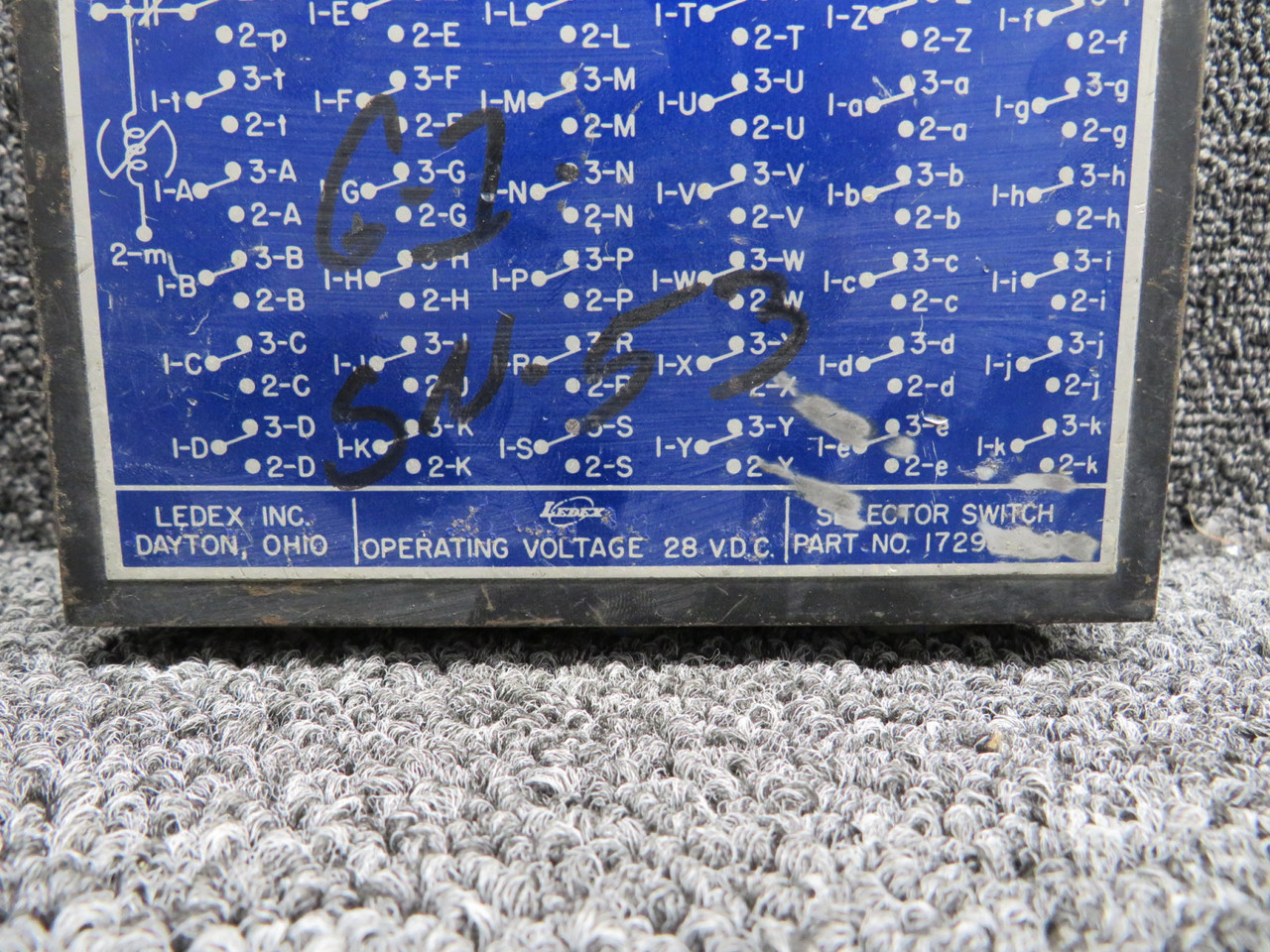 172934-001 Ledex Selector Switch Unit (28 Volts)