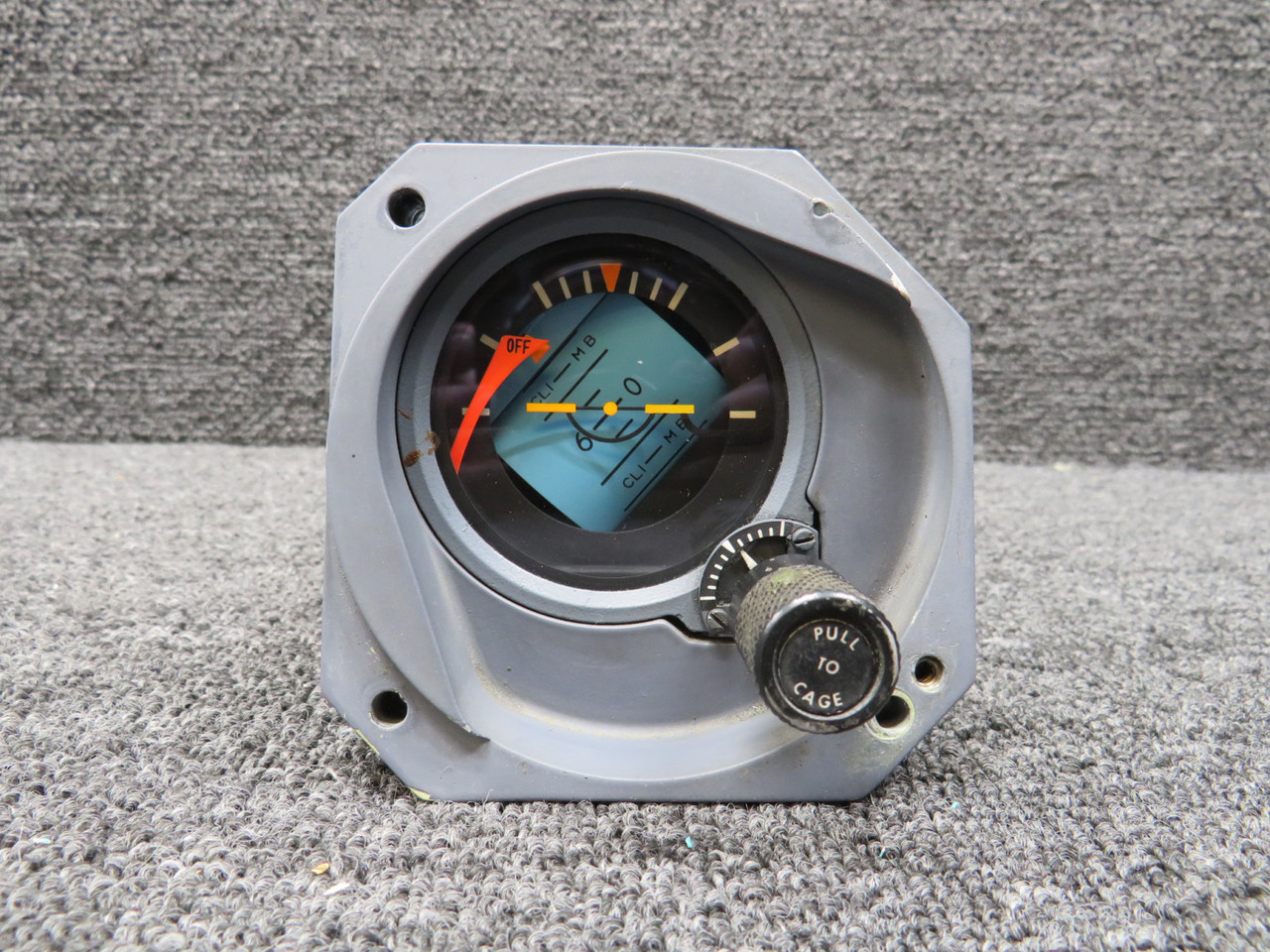 501-1105-04 JET AI-804J-G Attitude Gyroscope Indicator w Mounting