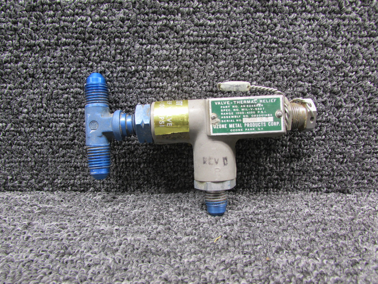 AN6245AB4 (Alt: OZ2001AB4) Ozone Metal Products Corp. Thermal