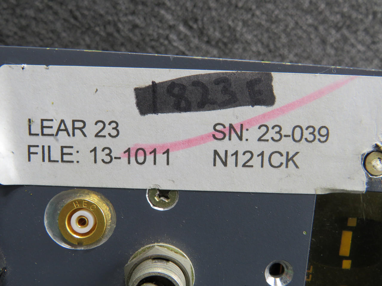 Learjet 23 Instrument Panel Section with Indicators