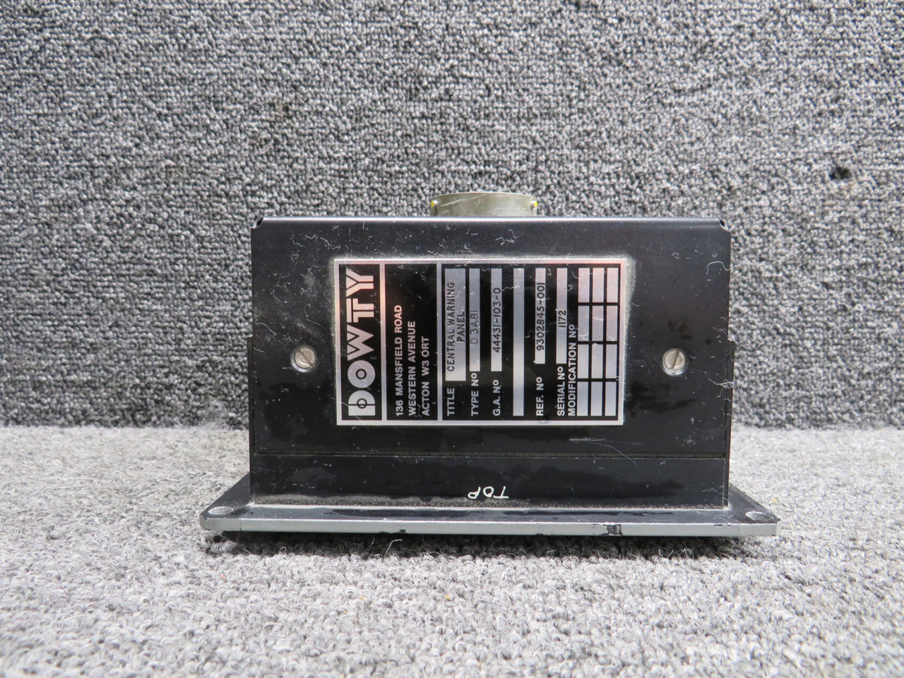 44431-103-0 Dowty D3A81 Central Warning Panel (Minus Indicator)