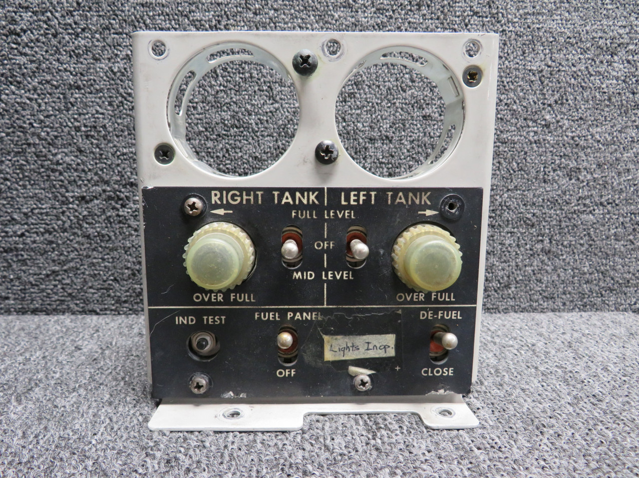 7239160-503 Saab 340 Fuel Panel Assembly (Inoperable Lights)