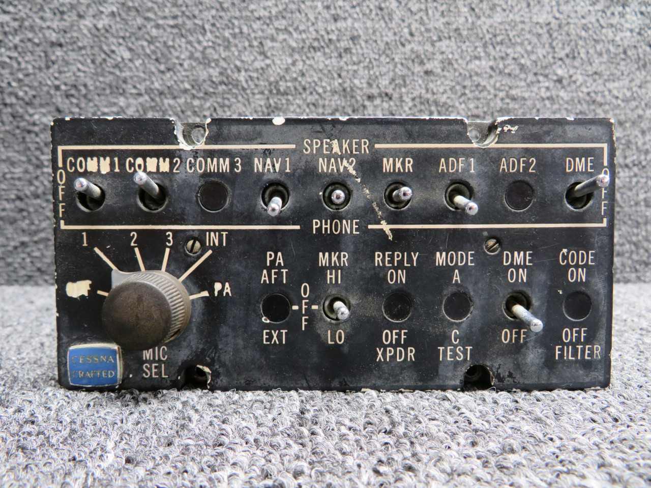 5072400-2 Cessna 800 Audio Selector Panel Assembly Unit