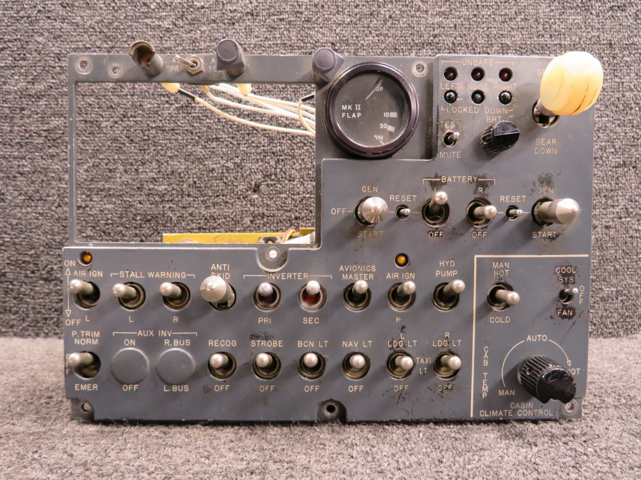 508801-117 LearJet Switch Panel Unit