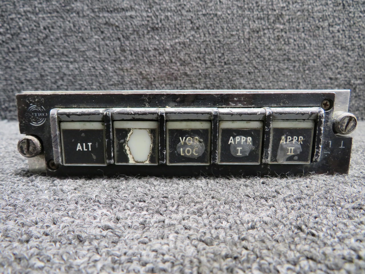 772-5410-001 Collins 614E-23 Mode Selector Panel (Worn Face) (Core)