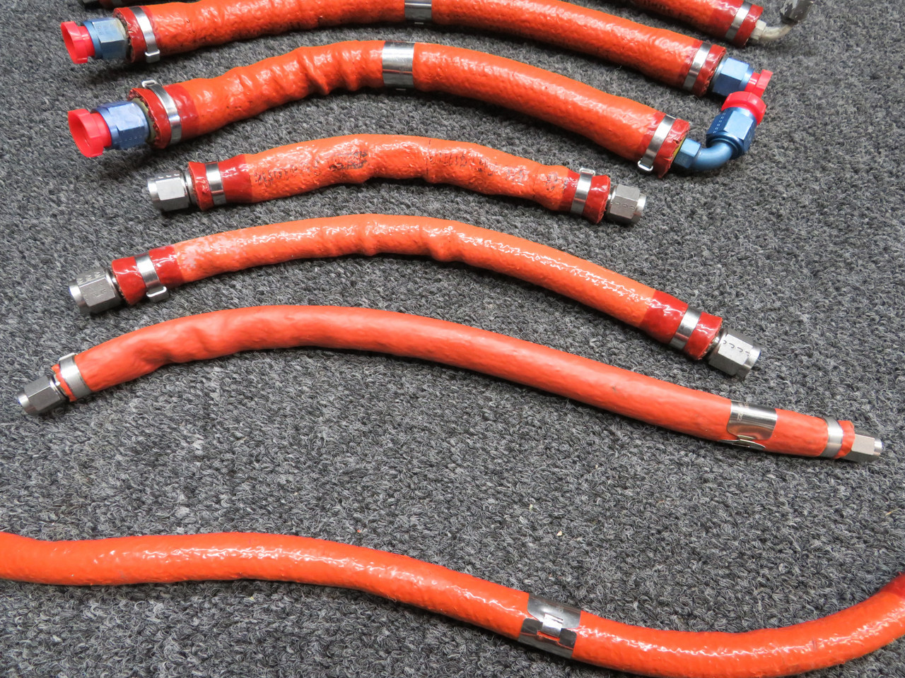 111F504-660210 Stratoflex, Aeroquip APC Hose Assembly (Set of 9)