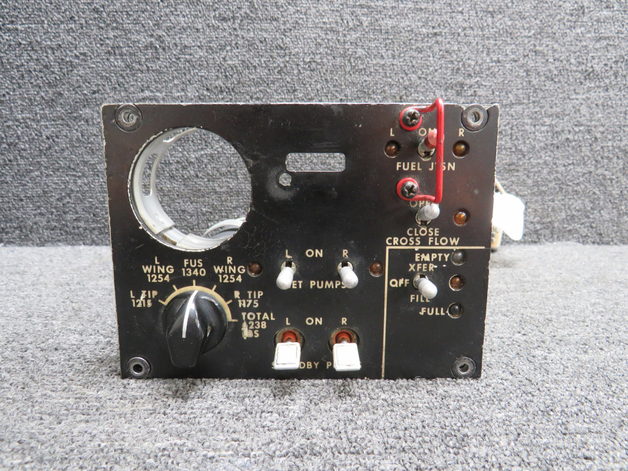 2614045-25 Learjet Fuel Control Panel with RG55B25 Honeywell