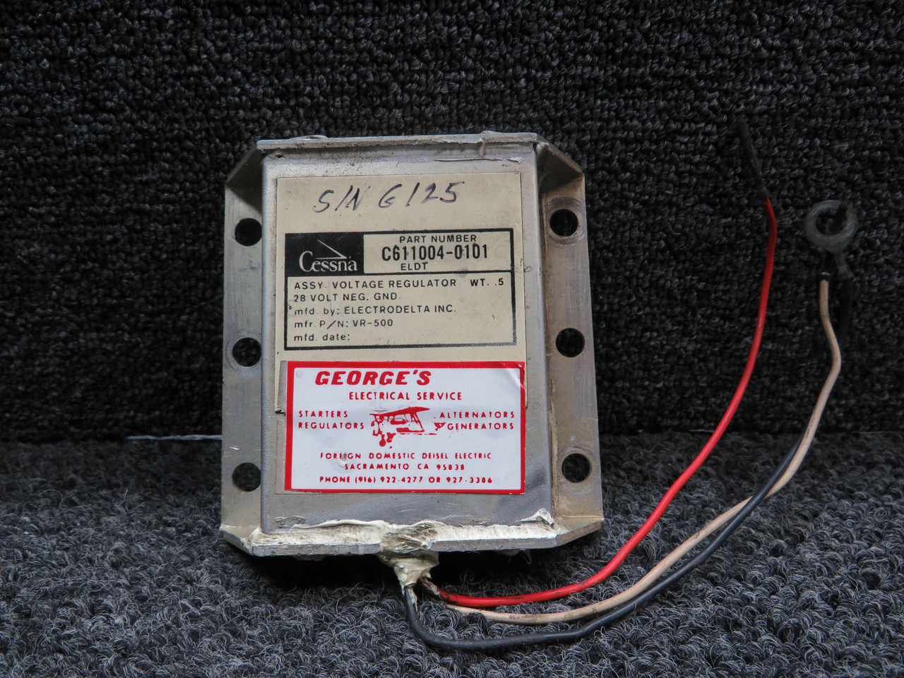 VR-500 Alternative Part Number C611004 Cessna Aircraft Voltage