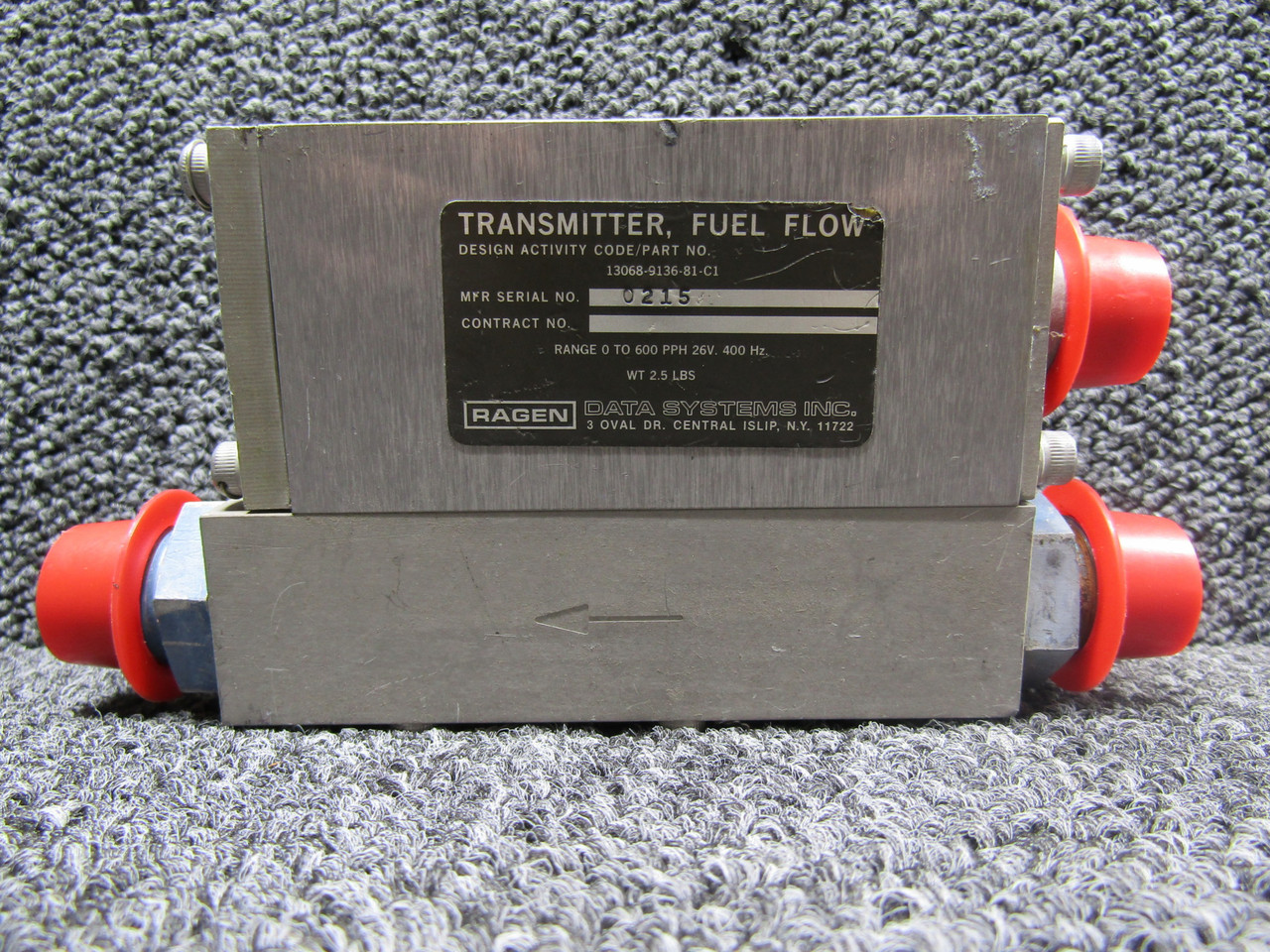 13068-9136-81-C1 Ragen Data System Inc. Fuel Flow Transmitter