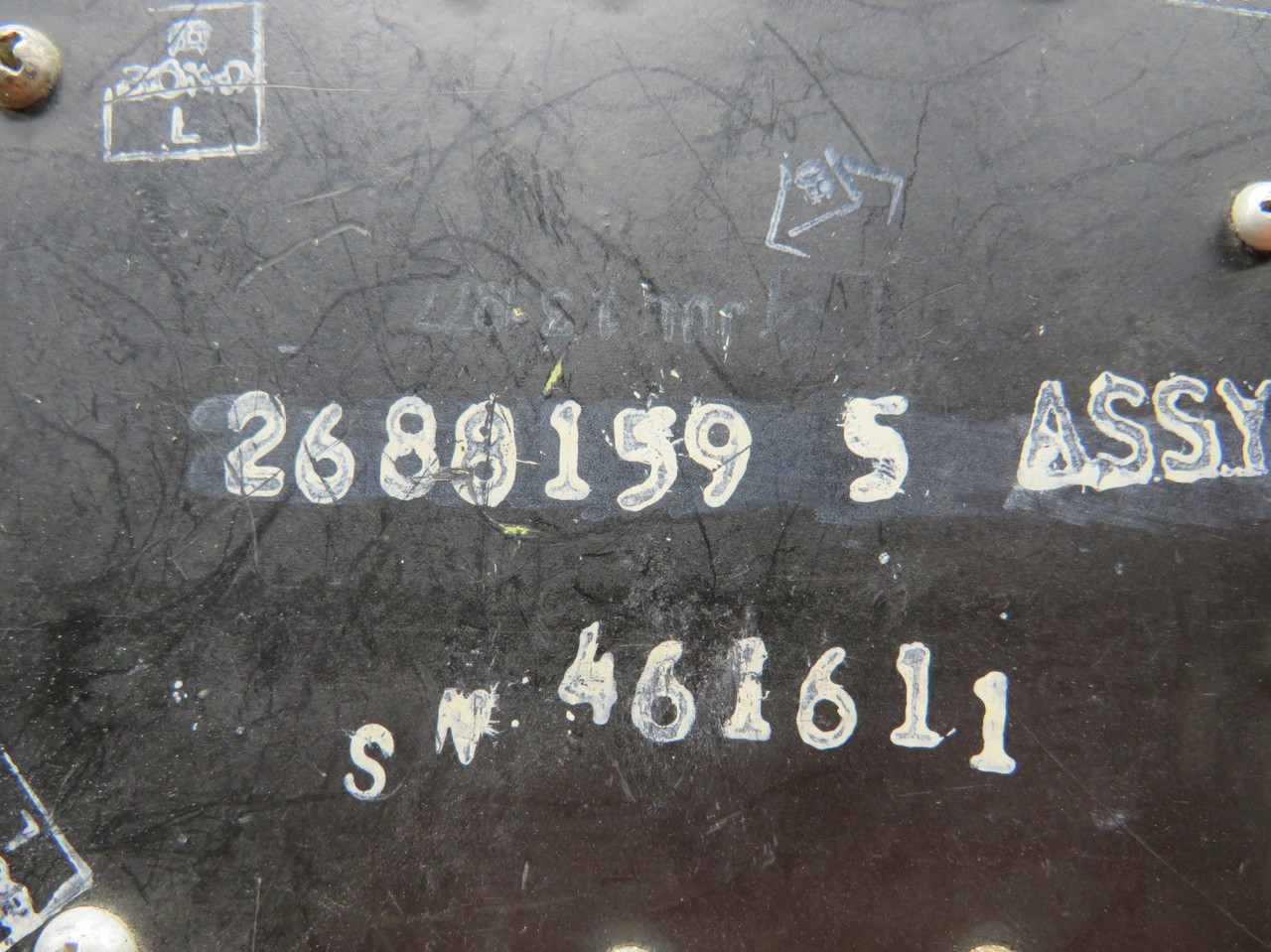2688159-5 Learjet 35A Aircraft Steer Trim Panel Control Assembly