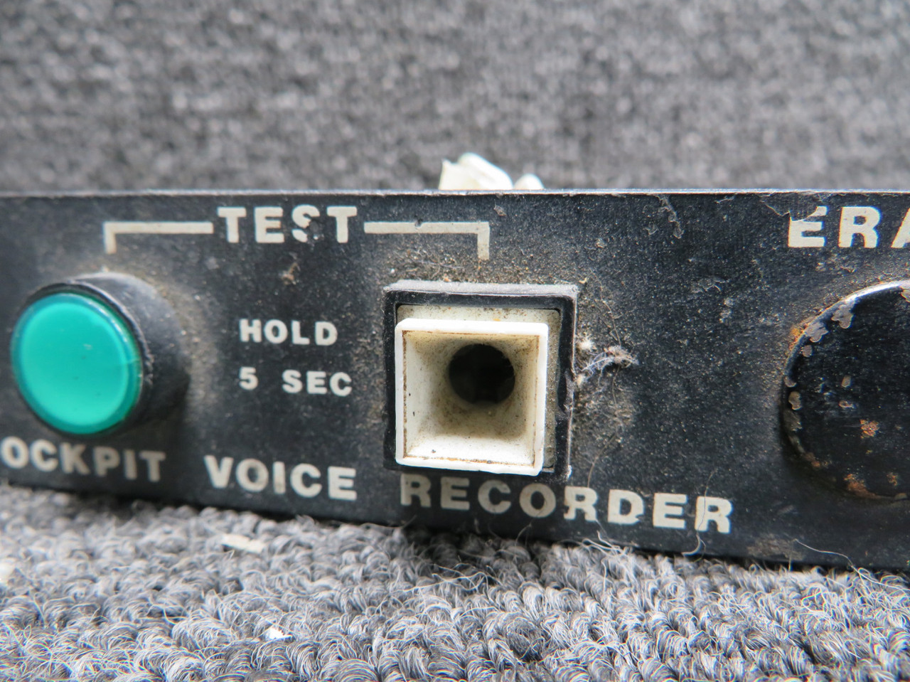 Learjet 25 Cockpit Voice Recorder (No Erase Switch and Missing