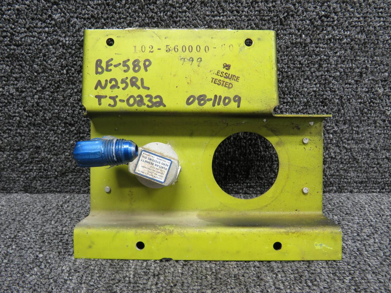 102-560000-60 Valve Part Number Z909 Beechcraft 5*P Oxygen Valve