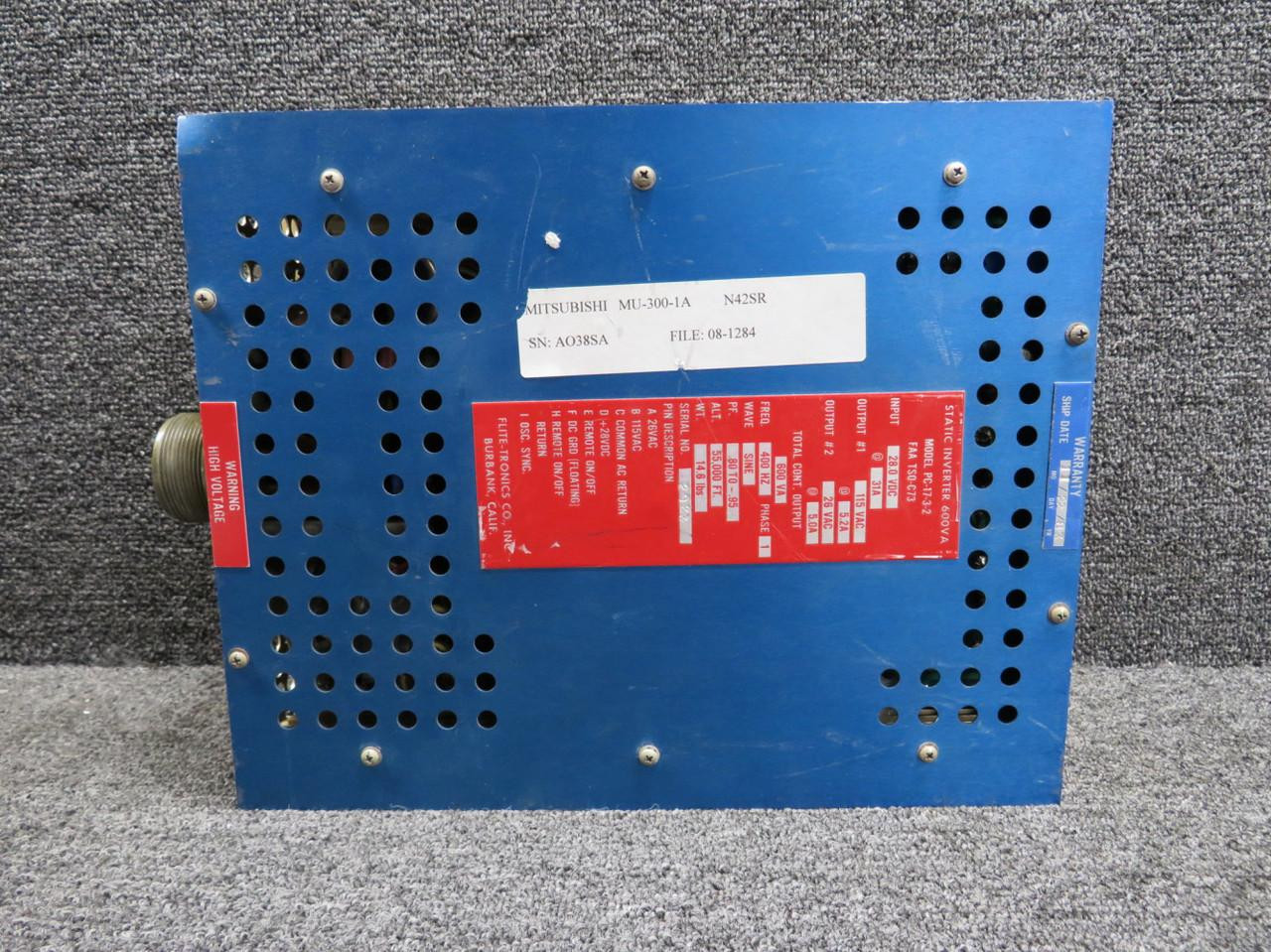PC-17-3-2 Flite Tronics 28 Volt Static Inverter Assembly