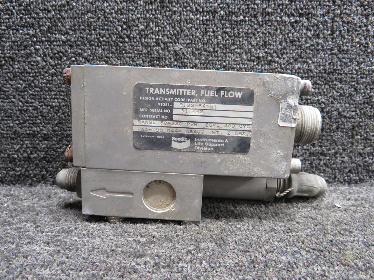 99251-9133-54-B1 Bendix Fuel Flow Transmitter (26V)