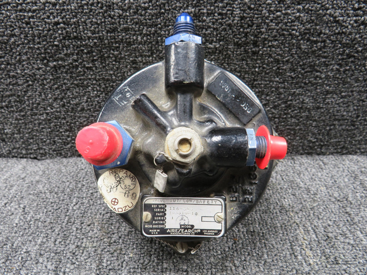 AIRページ 103310-10 Airesearch Series 1 Outflow-Safety Valve Assembly For Sale