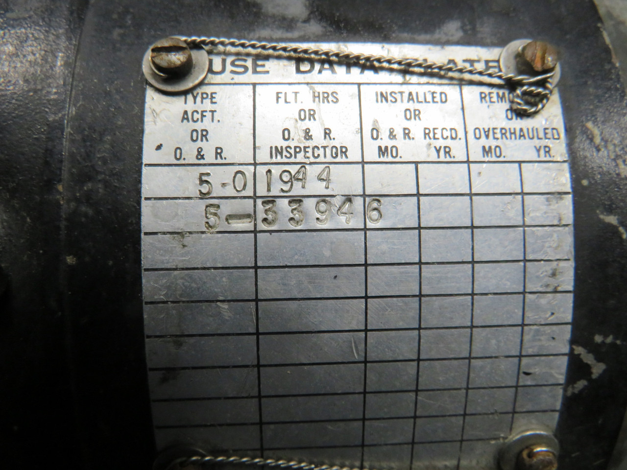 Abeページ AG139-1 Leland Airborne Products AC Generator has Modifications