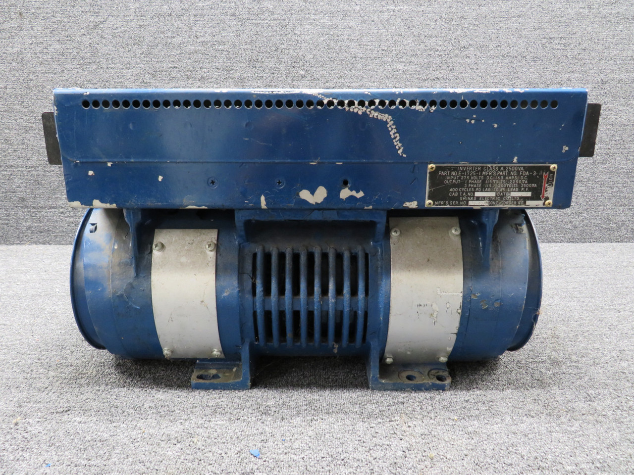 あおページ FDA-3-A (Alt: E-1725-1) Shinko 2500VA Class A Inverter (27.5 Volts)