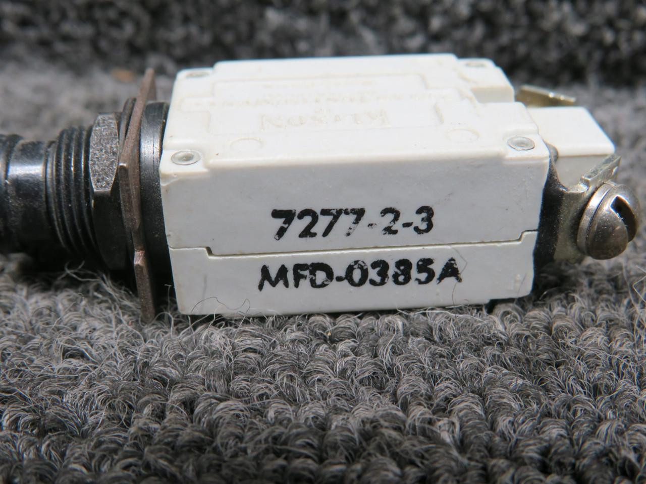 7277-2-3 Alternative Part Number MFD-0385A Klixon Circuit Breaker