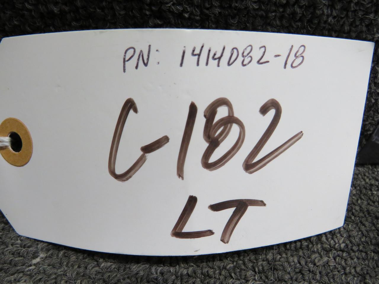 1414082-18 Cessna 182 Left Hand Armrest Assembly with Red Upholstery