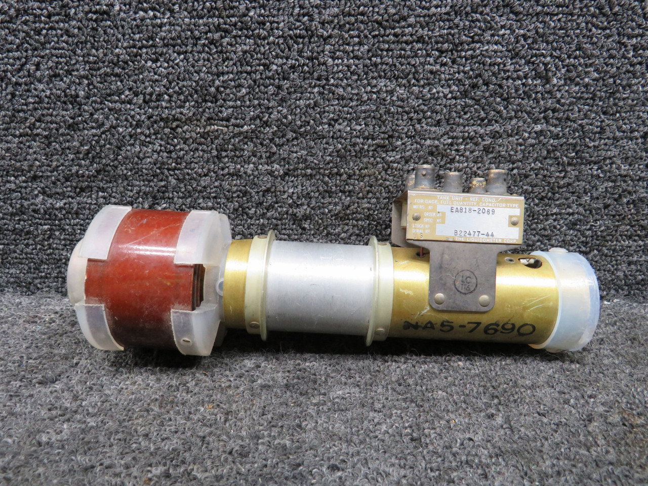 EA818-2069 The Liquidometer Corp. Fuel Quantity Capacitor Tank Unit