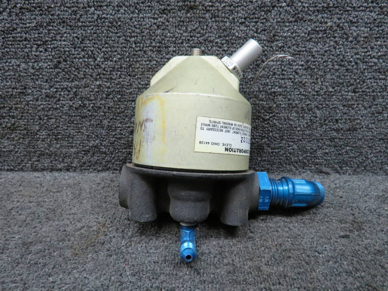 02W072322 (Alt: 758-647) Air-Maze Piper PA46-350P Fuel Filter
