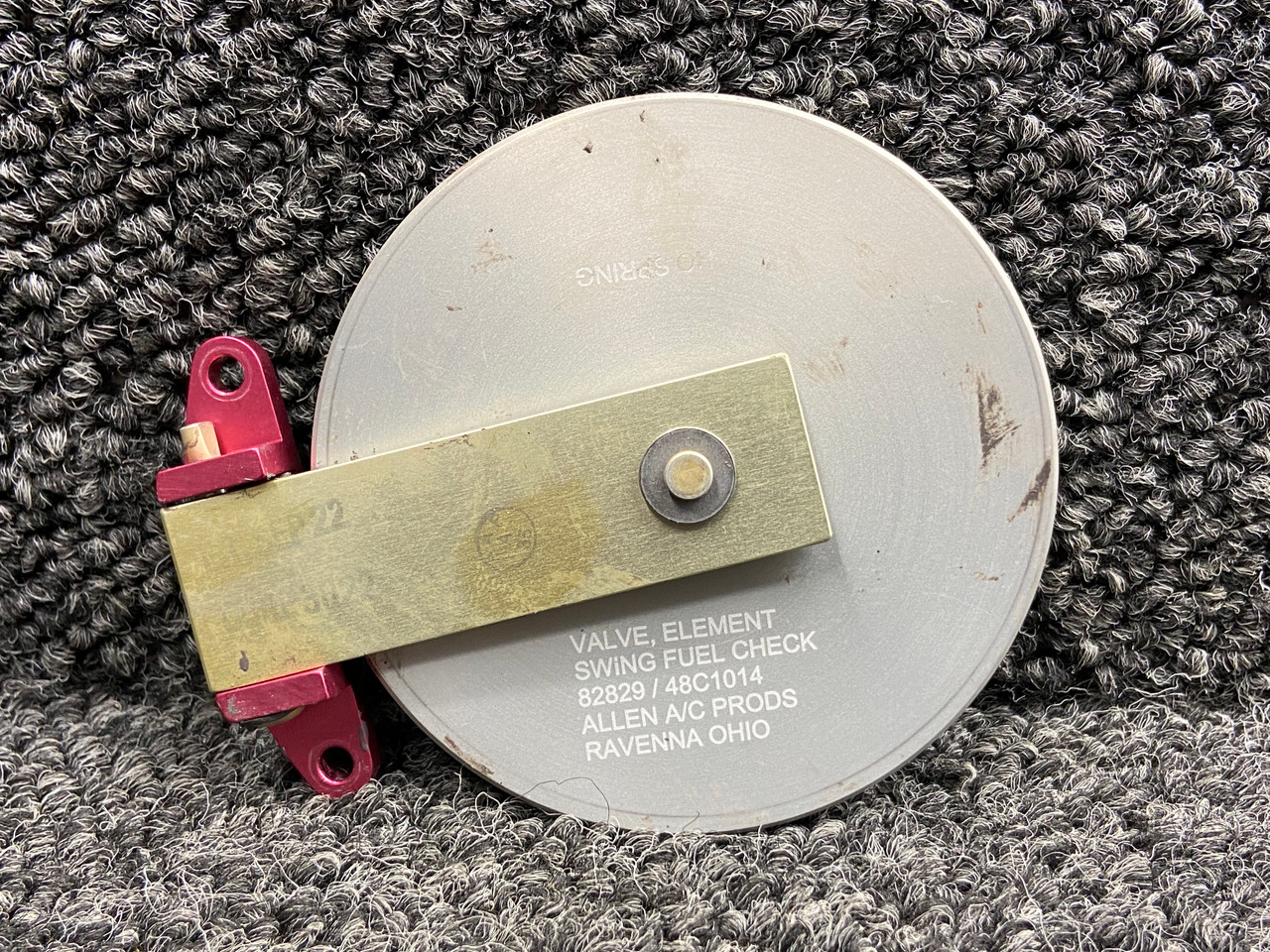 82829/48C1014 Allen Swing Fuel Check Valve (Low Time)