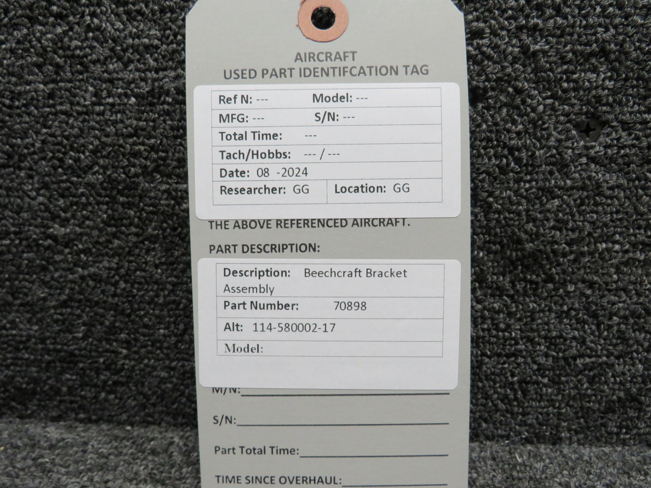 70898 (Alt: 114-580002-17) Beechcraft Bracket Assembly Unit