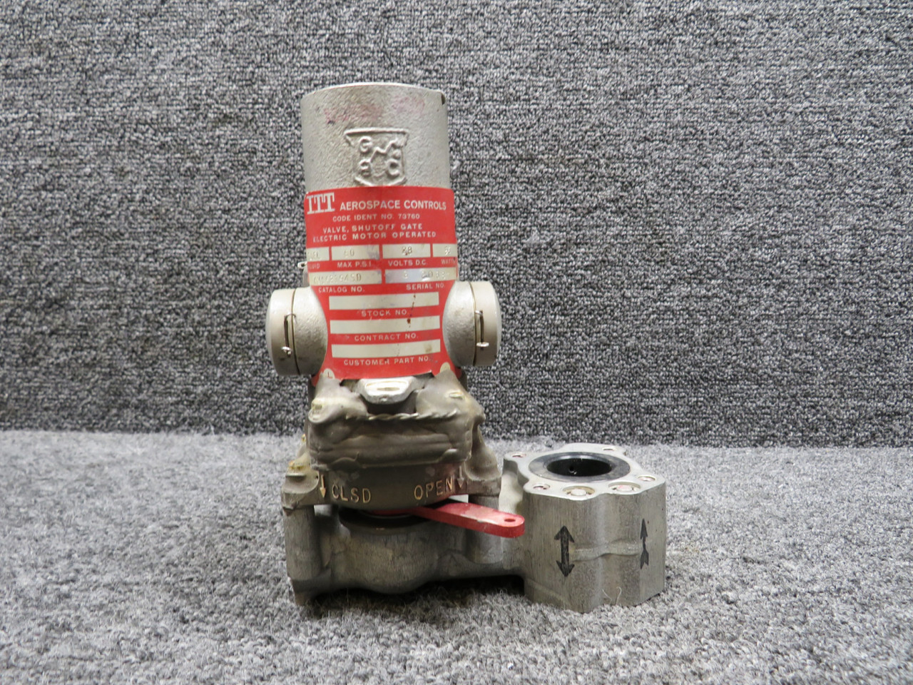 AV16B1945D Aerospace Controls Fuel Shut-Off Valve (Minus Gate Plate) (Volts: 28)