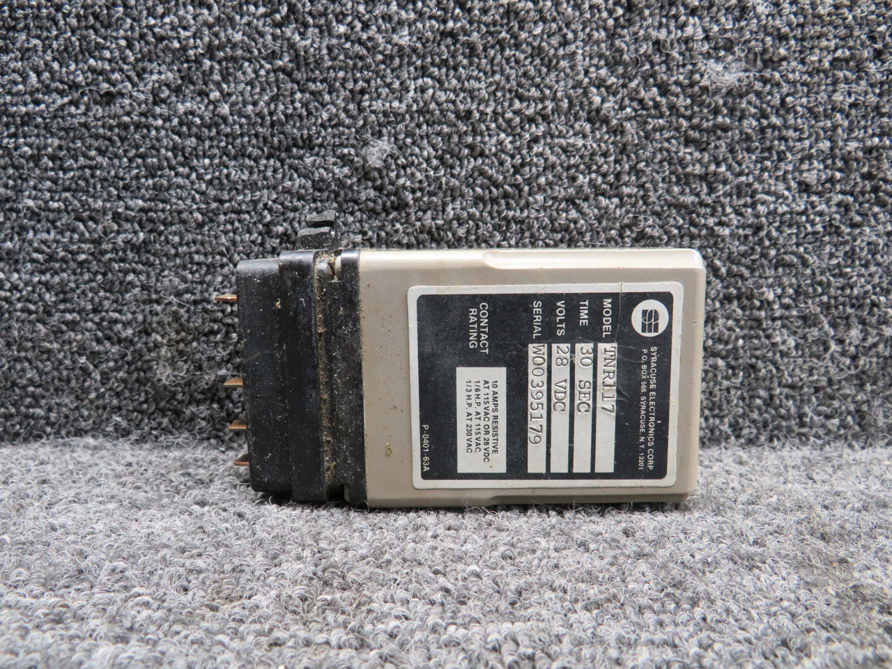 Relay Tapes - Debris​ + ​Early Morning … TNR117 Syracuse Electronics Time Delay Relay (30 Sec) (28 Volts