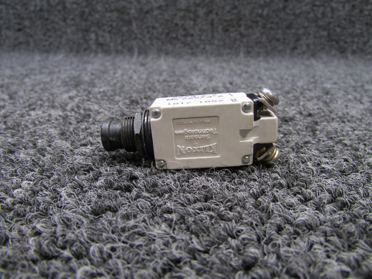 7274-2-2 (Alt: MS26574-2) Klixon Circuit Breaker (2 Amps) For Sale