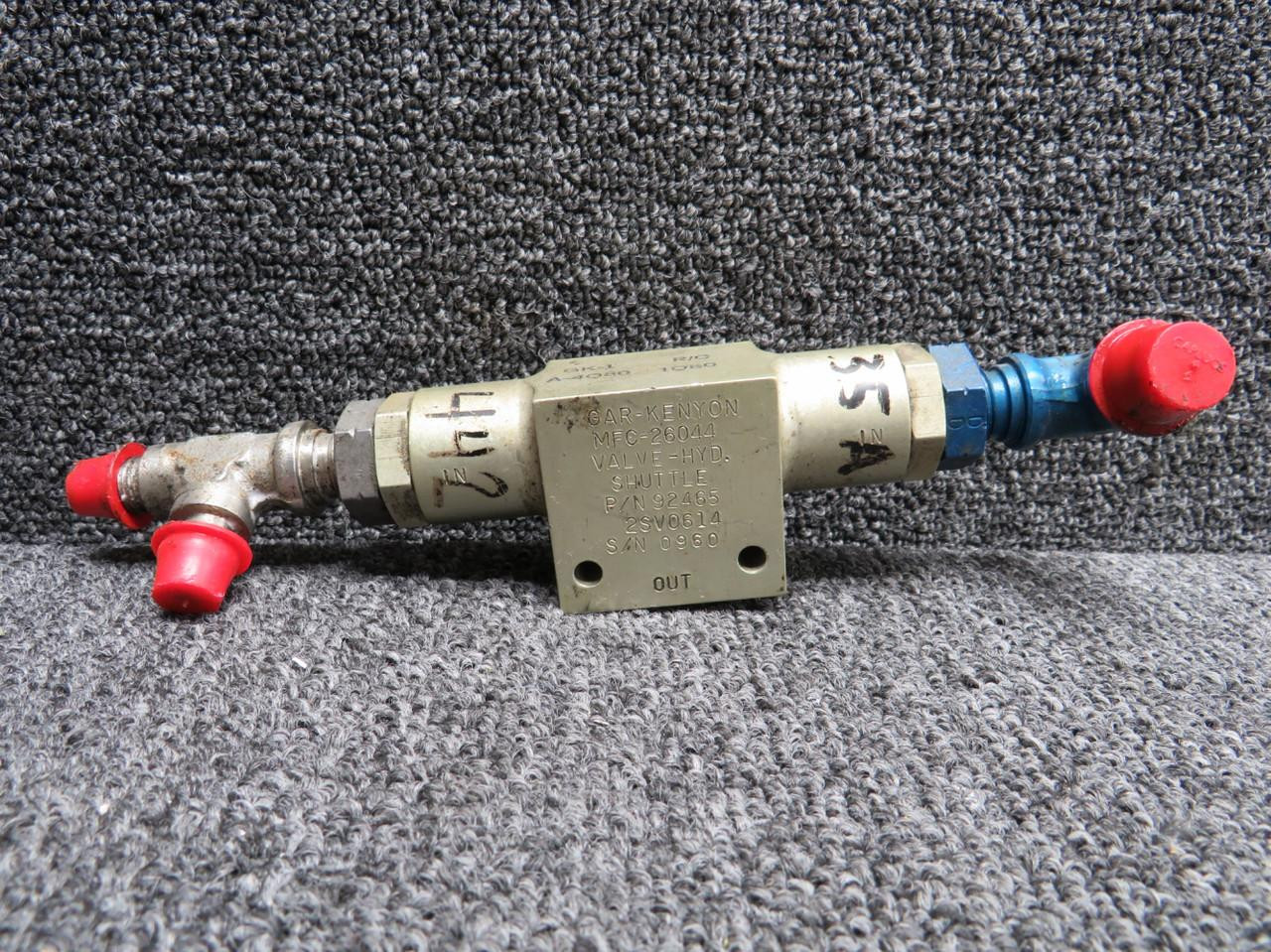 92465 Gar-Kenyon Hydraulic Shuttle Valve For Sale