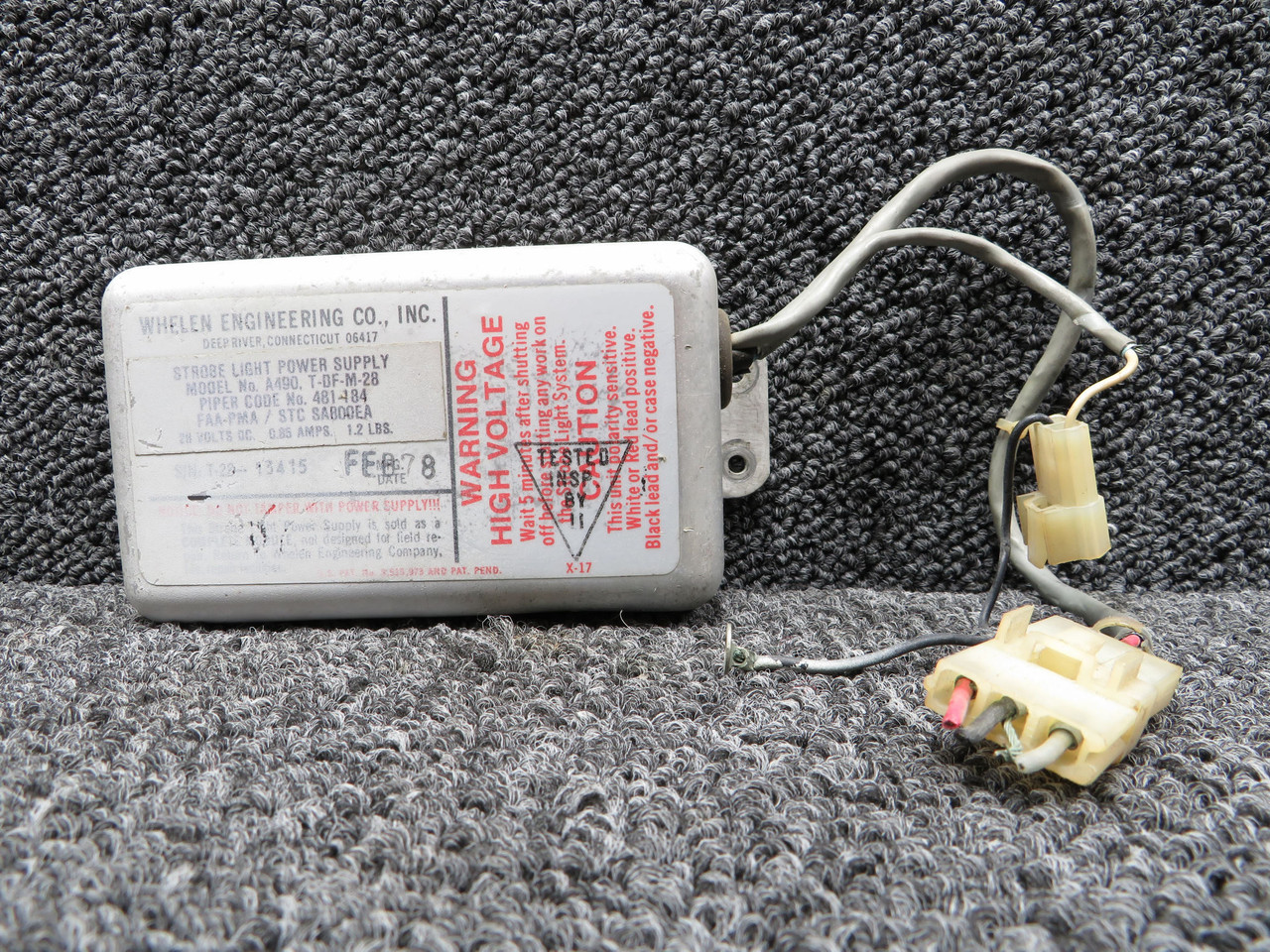 ボール storm LEVEL 15p 481-184 Whelen A490 Strobe Light Power Supply (28V) (Core)