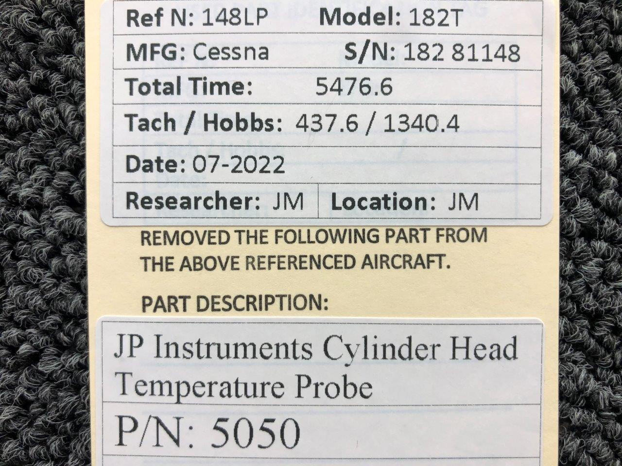 5050 JP Instruments Cylinder Head Temperature Probe