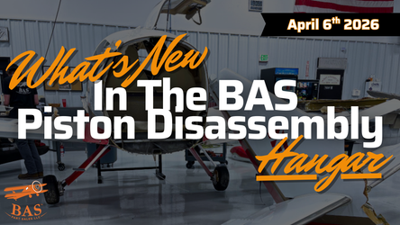 Beech Bonanza, Piper Seneca, Cessna 400 & Cirrus SR22 Parts in Disassembly at BAS Part Sales